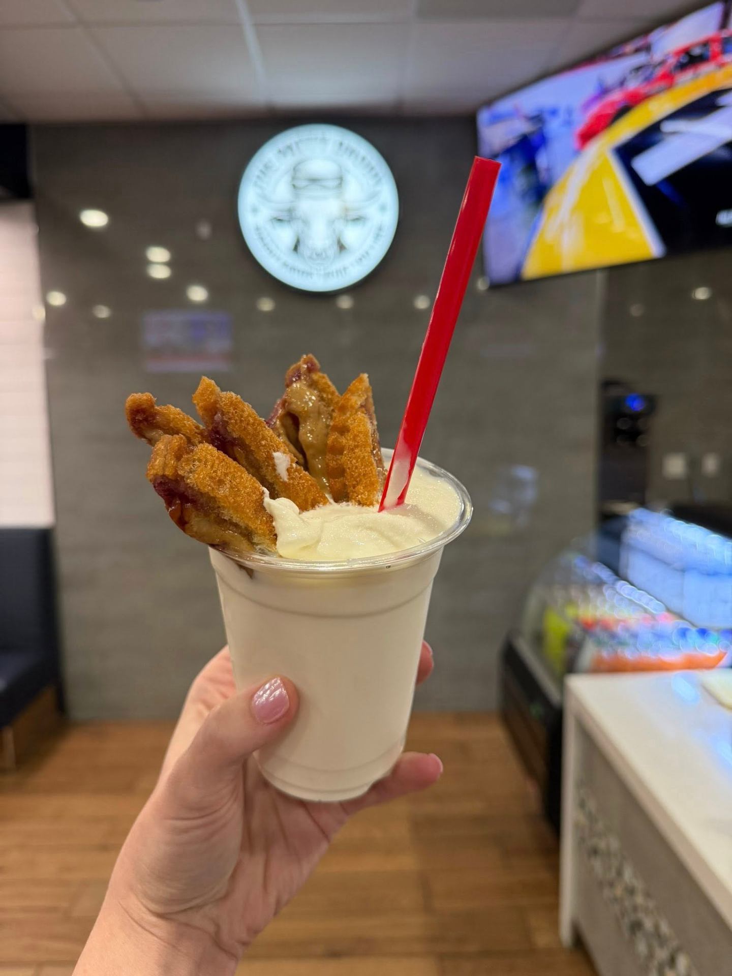 Shake with deep-fried uncrustable